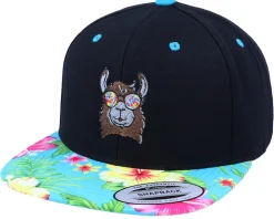 Brown Cool Llama Black/Hawaiian Snapback - Iconic