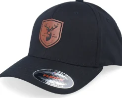 Brown Deer Shield Patch Black Flexfit - Wild Spirit