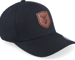 Brown Deer Shield Patch Black Flexfit - Wild Spirit