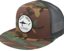 Bruce Camo/Black Trucker - Salty Crew