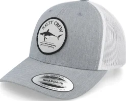 Bruce Retro Heather Grey/White Trucker - Salty Crew