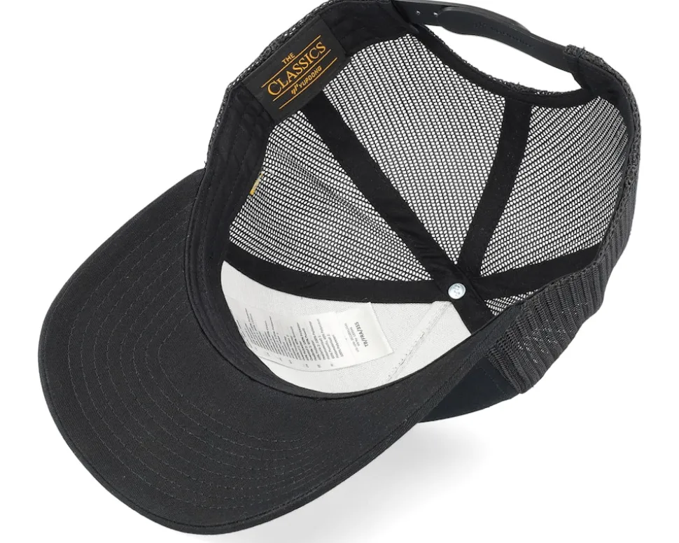 Bubblegum Smile Patch Black A-framed Trucker - Lucid Smile