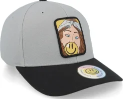 Bubblegum Smile Patch Grey/Black Adjustable - Lucid Smile