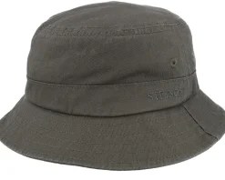 Bucket Cotton Twill Military Olive Bucket - Stetson