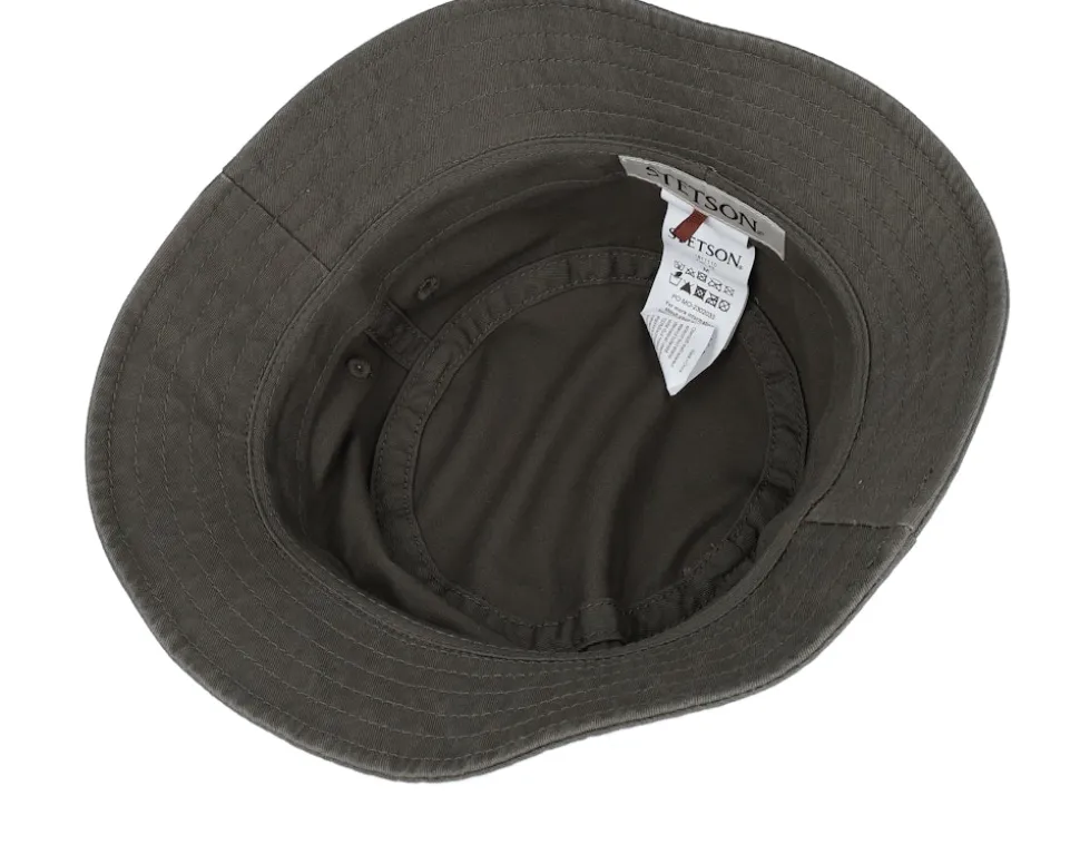 Bucket Cotton Twill Military Olive Bucket - Stetson