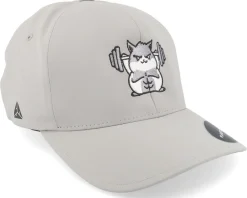 Buff Hamster Working Out Delta Silver Flexfit - Berzerk