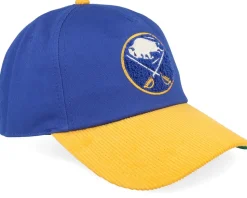 Buffalo Sabres Burnett Blue/Yellow Corduroy A-frame Adjustable - American Needle