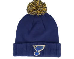 Buffalo Sabres NHL Cuff Beanie Royal Blue Pom - Adidas