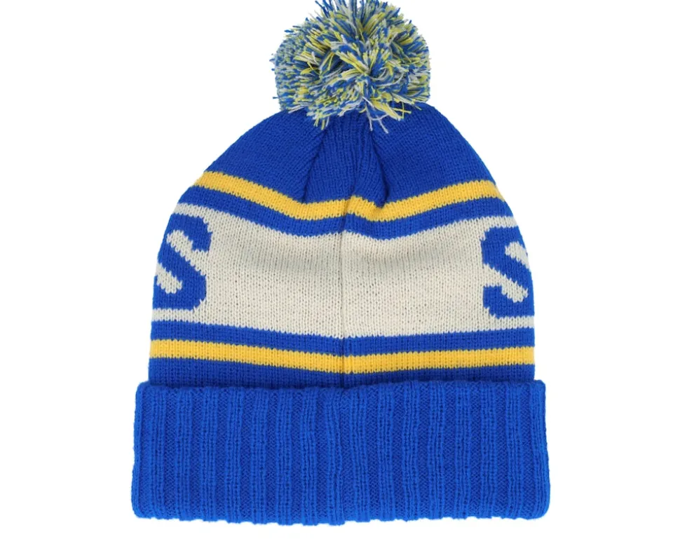 Buffalo Sabres Pillow Line Knit Royal Pom - American Needle