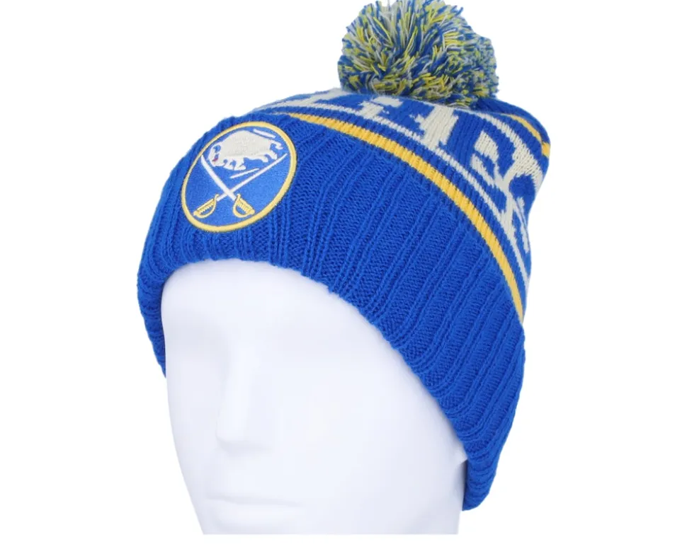 Buffalo Sabres Pillow Line Knit Royal Pom - American Needle