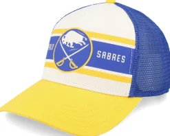Buffalo Sabres Sinclair Royal/Ivory/Gold A-frame Trucker - American Needle