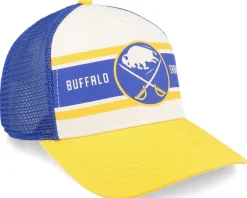 Buffalo Sabres Sinclair Royal/Ivory/Gold A-frame Trucker - American Needle