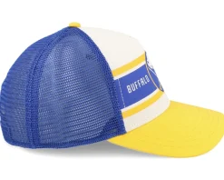 Buffalo Sabres Sinclair Royal/Ivory/Gold A-frame Trucker - American Needle