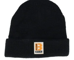 Builders Waffle Knit Beanie Black Cuff - Brixton