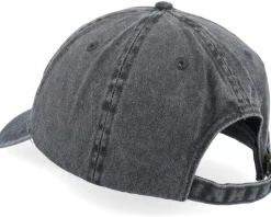 Bullfinch Bird Vintage Washed Black Dad Cap - Iconic