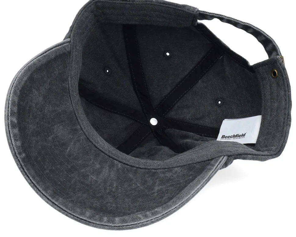 Bullfinch Bird Vintage Washed Black Dad Cap - Iconic