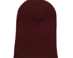 Burgundy Cuff Blank Beanie - Beechfield