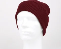 Burgundy Cuff Blank Beanie - Beechfield