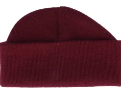 Burgundy Short Blank Beanie - Beechfield