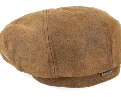 Burney Pig Skin Flat Cap - Stetson
