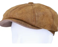 Burney Pig Skin Flat Cap - Stetson