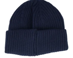 Butte Fisherman Beanie Flag Logo Black Iris Cuff - Fila