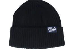 Butte Fisherman Beanie With Flag Logo Black Cuff - Fila