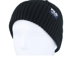 Butte Fisherman Beanie With Flag Logo Black Cuff - Fila