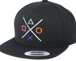 Buttons Black Snapback - Gamerz