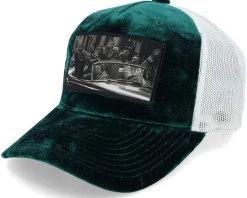 Cabriolet Party Green/Ivory Velvet Trucker - Public Domain
