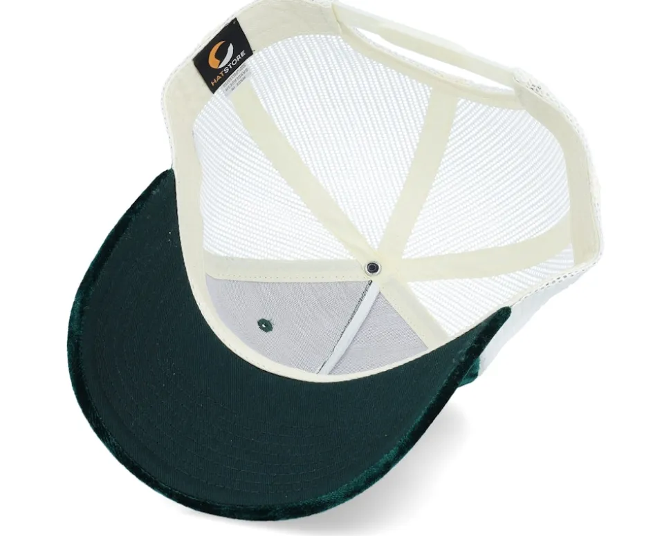 Cabriolet Party Green/Ivory Velvet Trucker - Public Domain