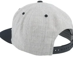 Caesar Logo Grey/Black Snapback - Bearded Man