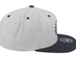 Caesar Logo Grey/Black Snapback - Bearded Man