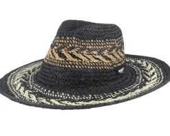 Caledona Hat Black Straw Hat - Barts