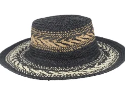 Caledona Hat Black Straw Hat - Barts