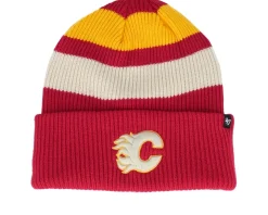 Calgary Flames Clubhouse Jennings 47 Beanie Red/White/Yellow Cuff - 47 Brand