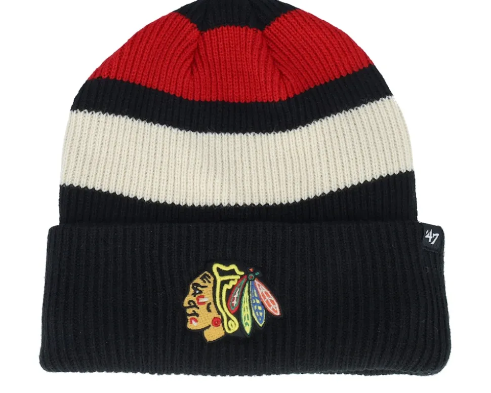 Calgary Flames Clubhouse Jennings 47 Beanie Red/White/Yellow Cuff - 47 Brand