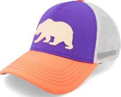 Cali Riptide Valin Purple/Ivory/sherbert Orange Trucker - American Needle