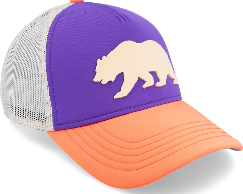 Cali Riptide Valin Purple/Ivory/sherbert Orange Trucker - American Needle