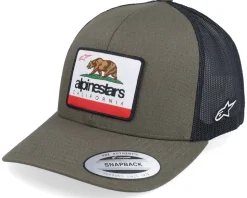 California 2.1 Military Green/Black Trucker - Alpinestars