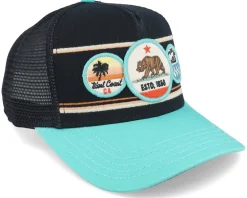 California Domino Black/Seafom Trucker - American Needle