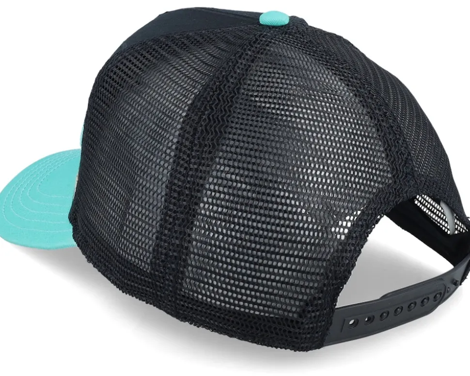 California Domino Black/Seafom Trucker - American Needle