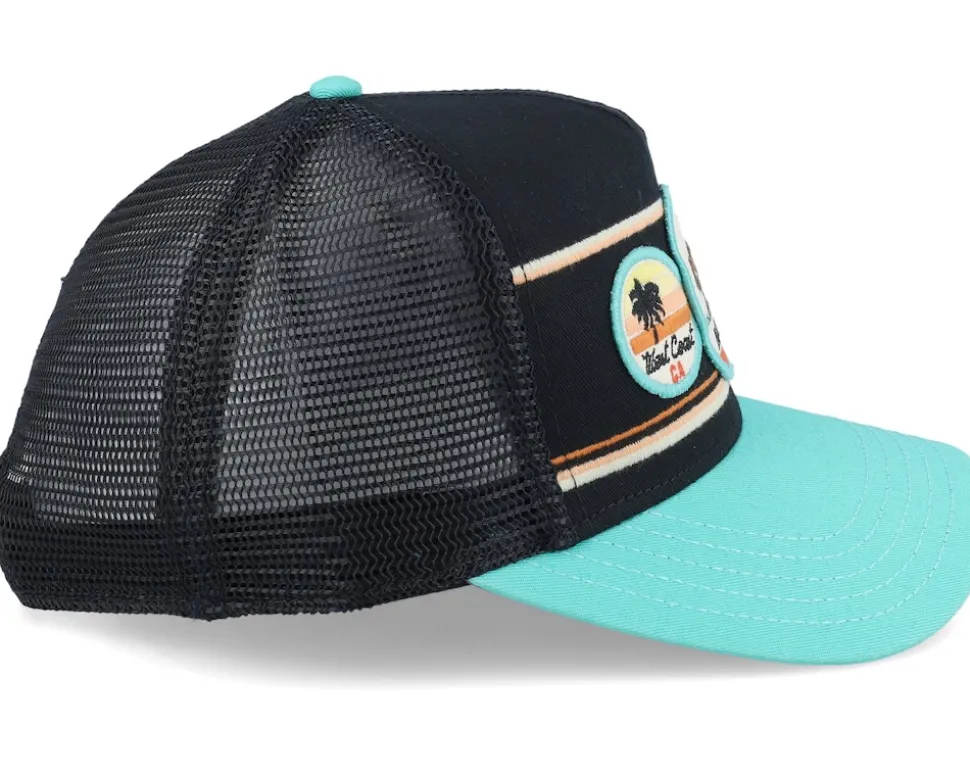 California Domino Black/Seafom Trucker - American Needle