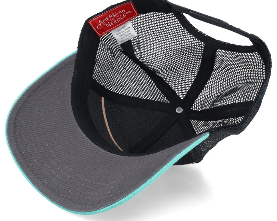 California Domino Black/Seafom Trucker - American Needle