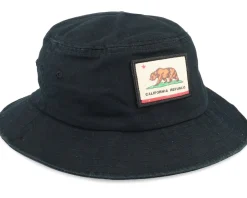 California Twill Patch Black Bucket - American Needle