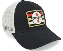 Camaro Twill Valin Patch Black/Ivory Trucker - American Needle