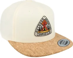 Camping Adventure Natural White/Cork Snapback - Wild Spirit