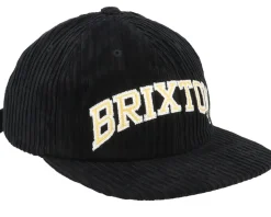 Campus Medium Profile Black Snapback - Brixton