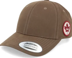 Canada Side Patch Waxed Brown Adjustable - Iconic