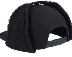 Canvas Flatbrim Black Earflap - Equip